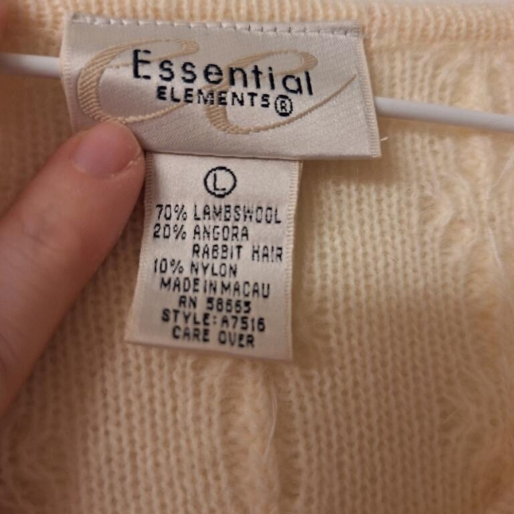 Lambs wool and angora rabbit fur